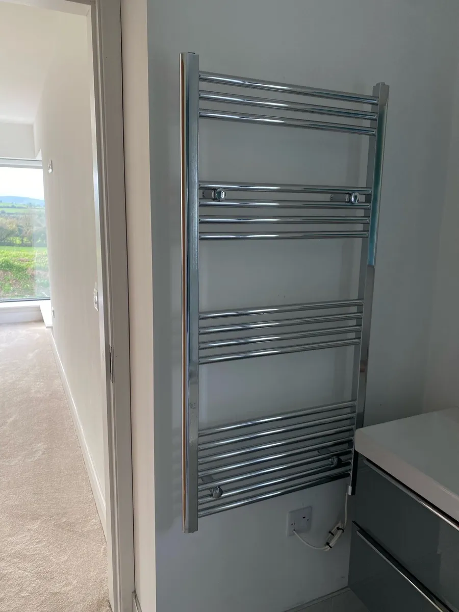 Aqualla Orleans 1200x600 Radiator / Towel Rail - Image 1