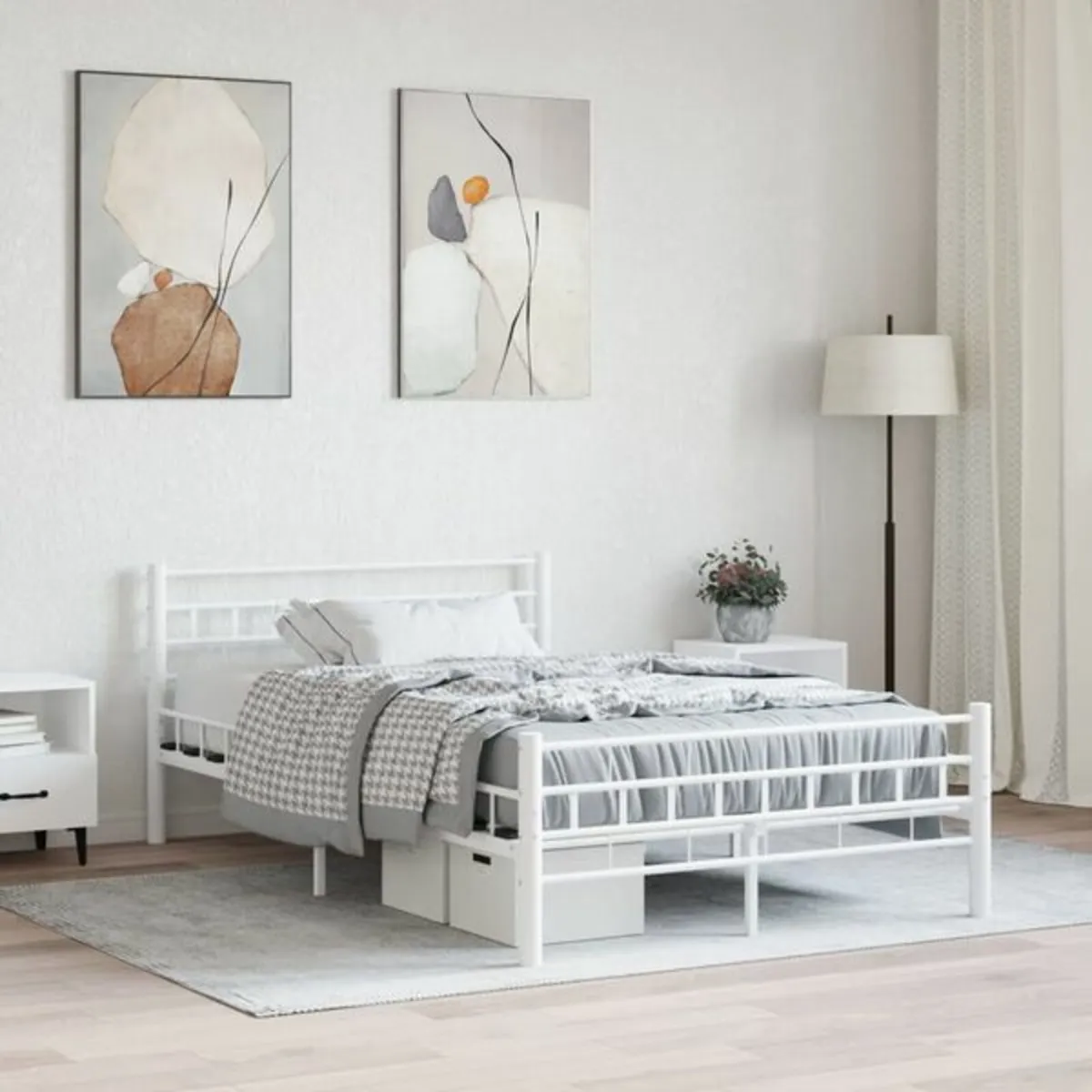 White Bed Frame Metal 140x200 cm

Description
Crea - Image 2