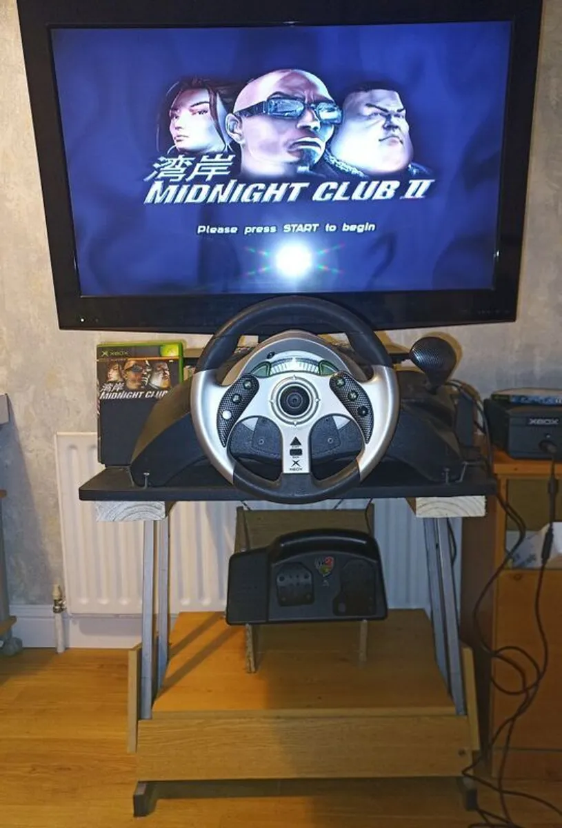 Original XBOX Driving Console plus Games - Image 1