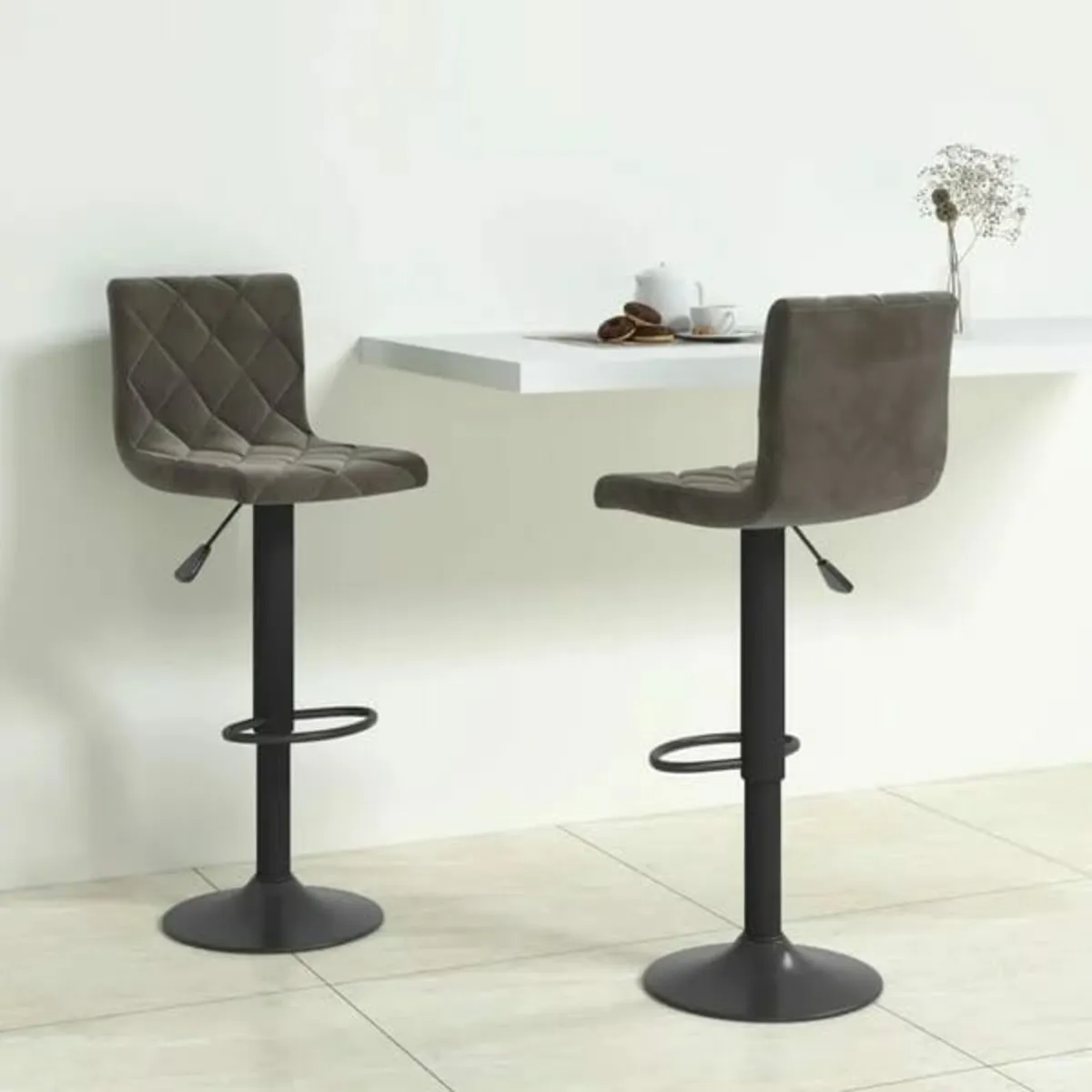 Bar Stools 2 pcs Dark Grey Velvet

Description
Enj - Image 2