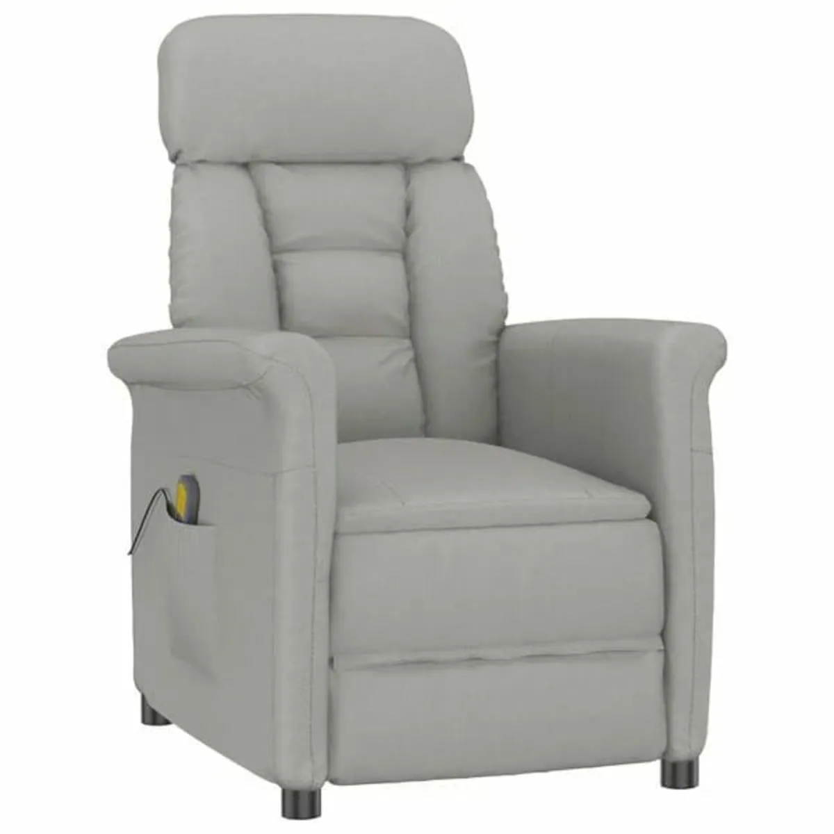 Massage Chair Light grey 70.5 x 96.5 x 95 cm Polye - Image 1