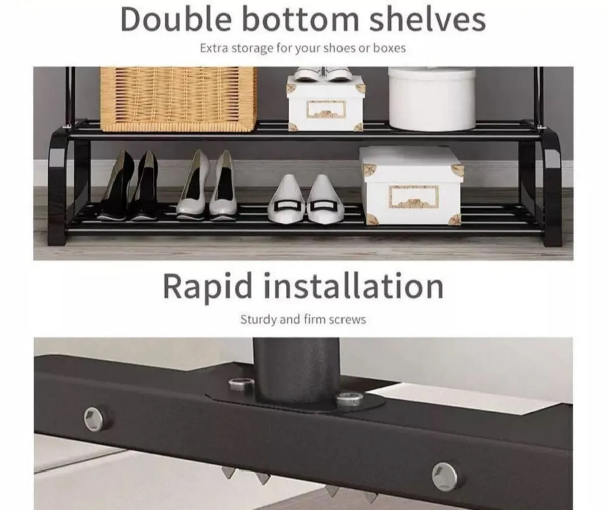 New Double Clothes Rail Rack - Image 4