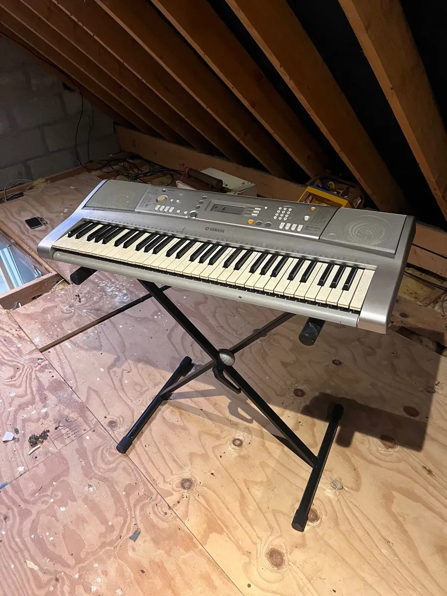 Plug-In Piano Keyboard and Stand - Image 1