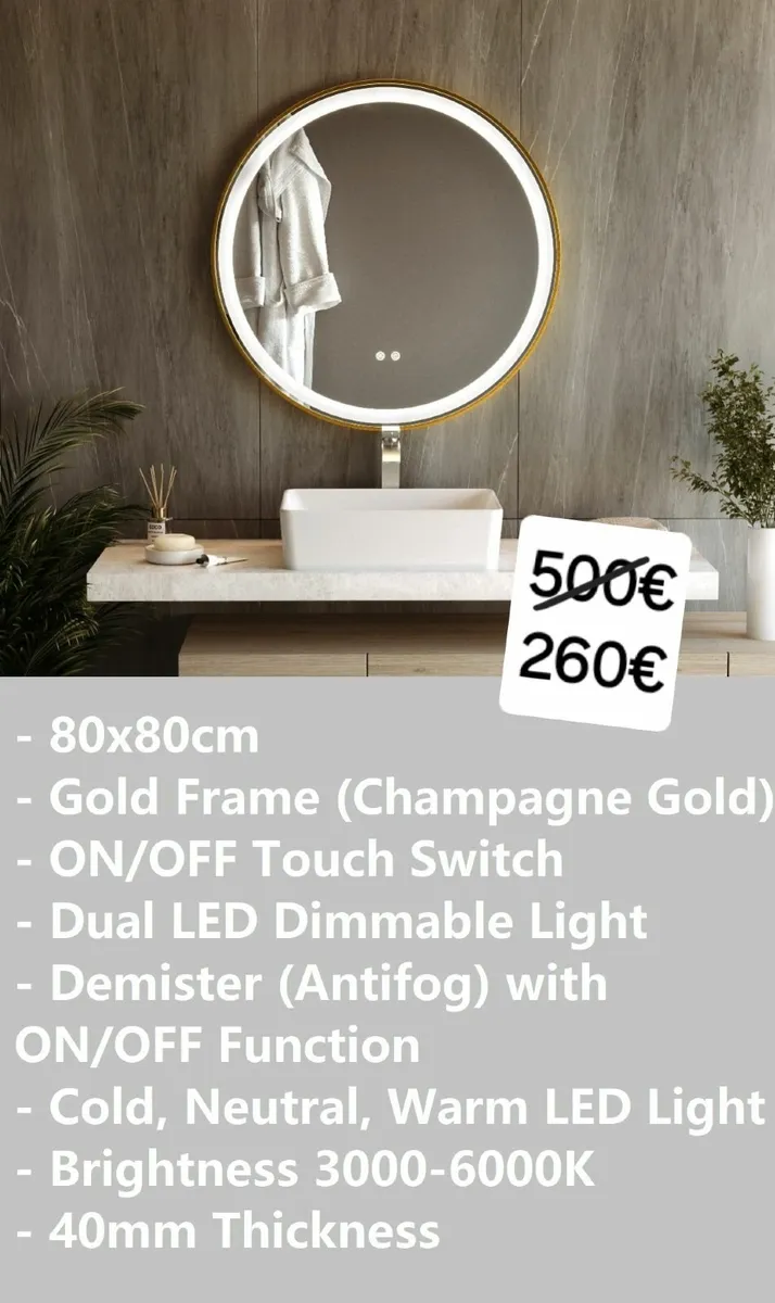 LED Bathroom Mirror - Image 1