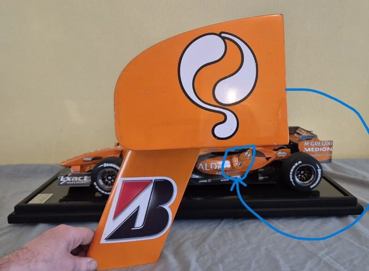 Spyker F1 formula 1 car 1:8 scale Amalgam model - Image 4