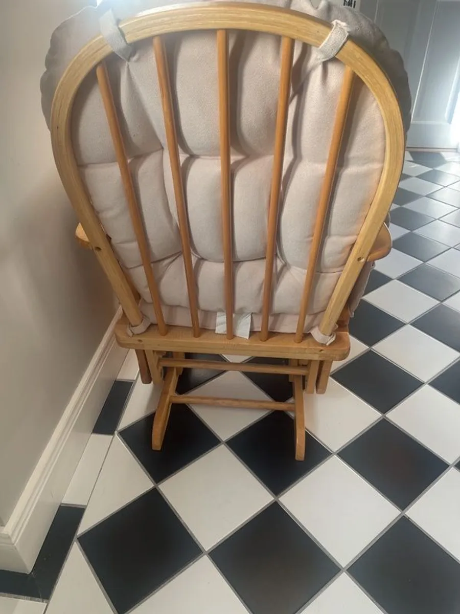 Rocking / Feeding Chair w/ Stool - Image 3