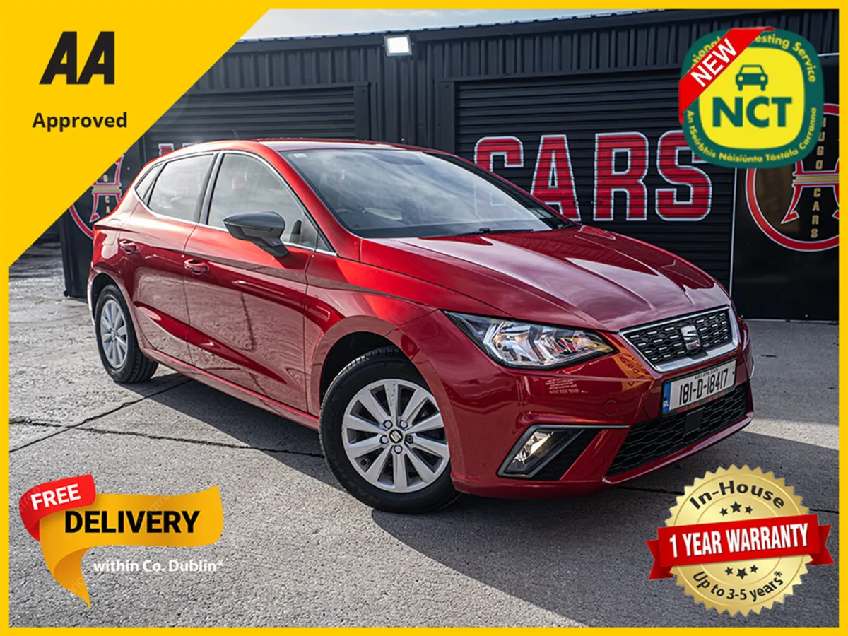 2018 Ibiza 1.0/High spec/New NCT/1yr warranty - Image 1