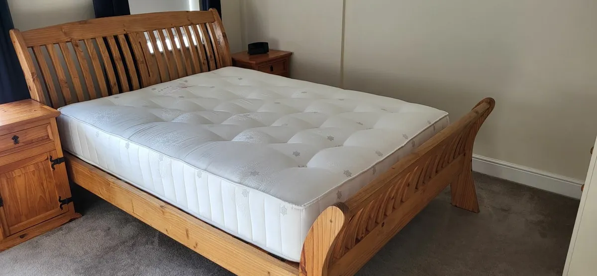 King Double Bed & Mattress - Image 2