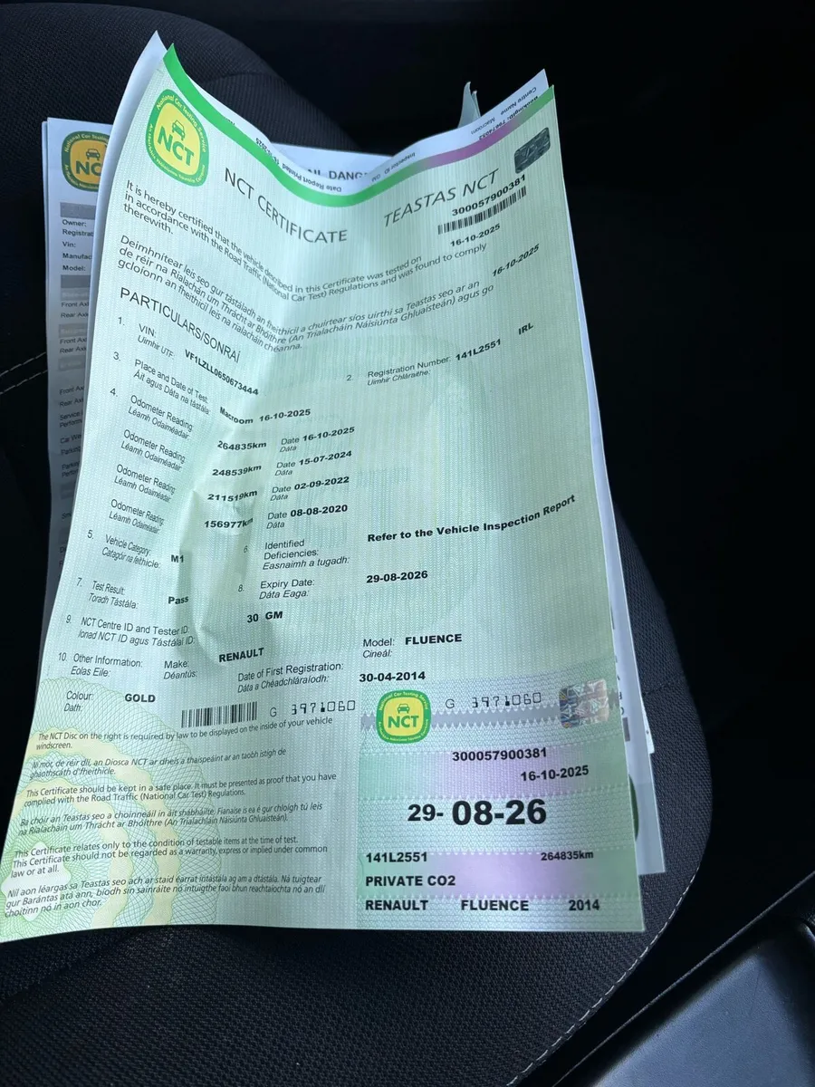 💥2014 RENAULT FLUENCE💥NEW NCT 08/26💥 - Image 3