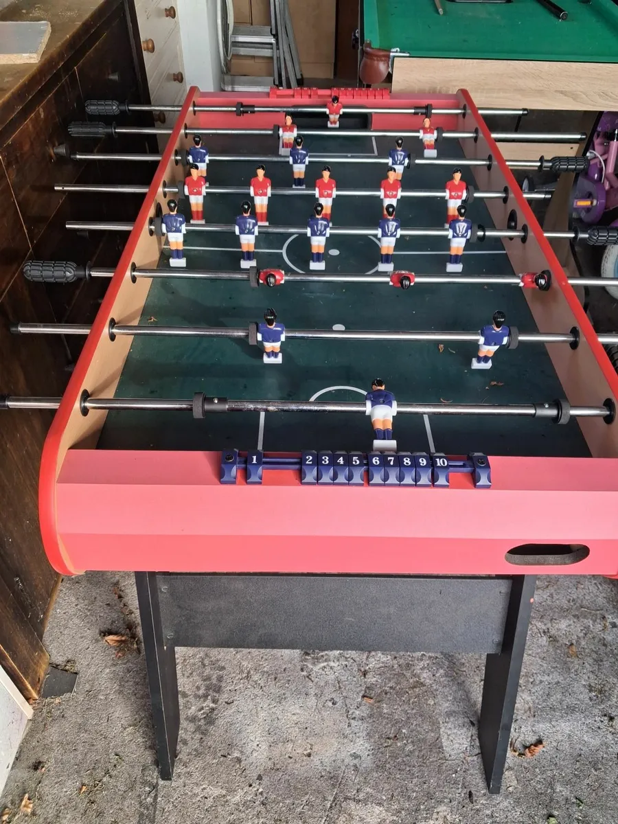 Pool table and Fusball table - Image 2