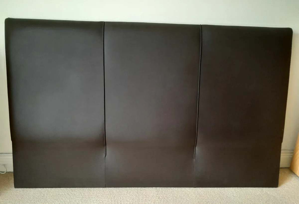 Contemporary Queensized Leather Headboard - Image 3
