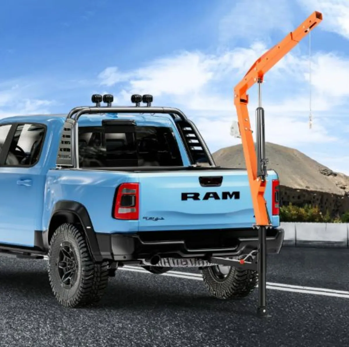 Hydraulic Pickup Truck Crane,500 lbs Capacity, 360 - Image 4