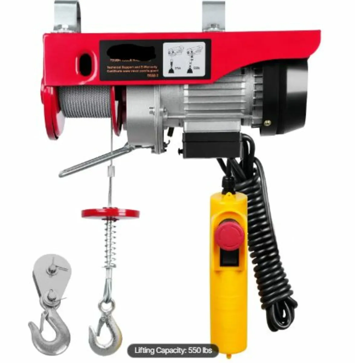 Electric Hoist,249.5 kg Lifting Capacity,510W 220V - Image 1