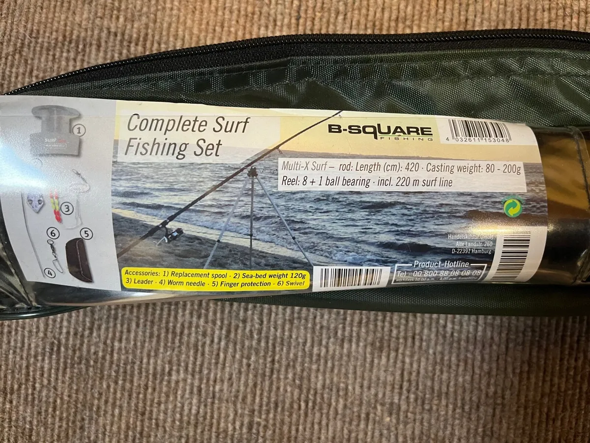 Set of 4 fishing rods and wellies (never used) - Image 2