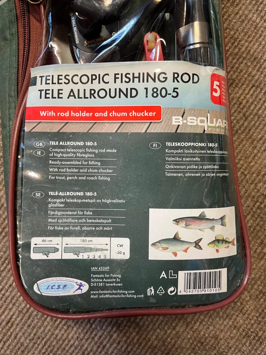 Set of 4 fishing rods and wellies (never used) - Image 3