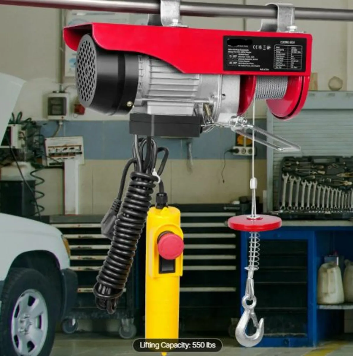 Electric Hoist,249.5 kg Lifting Capacity,510W 220V - Image 4