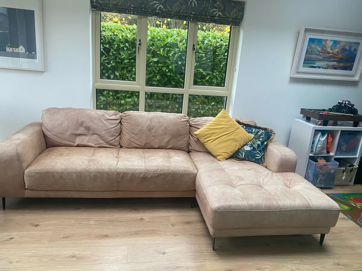 Leather corner sofa - Image 2