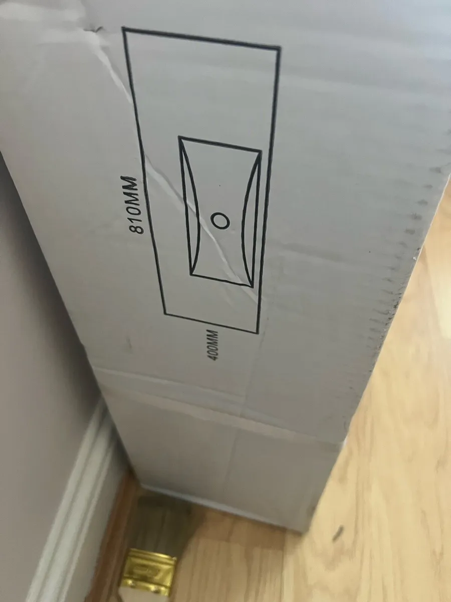 800mm 2 drawer vanity unit with sink brand new - Image 2