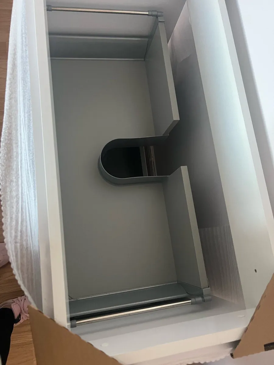 800mm 2 drawer vanity unit with sink brand new - Image 3