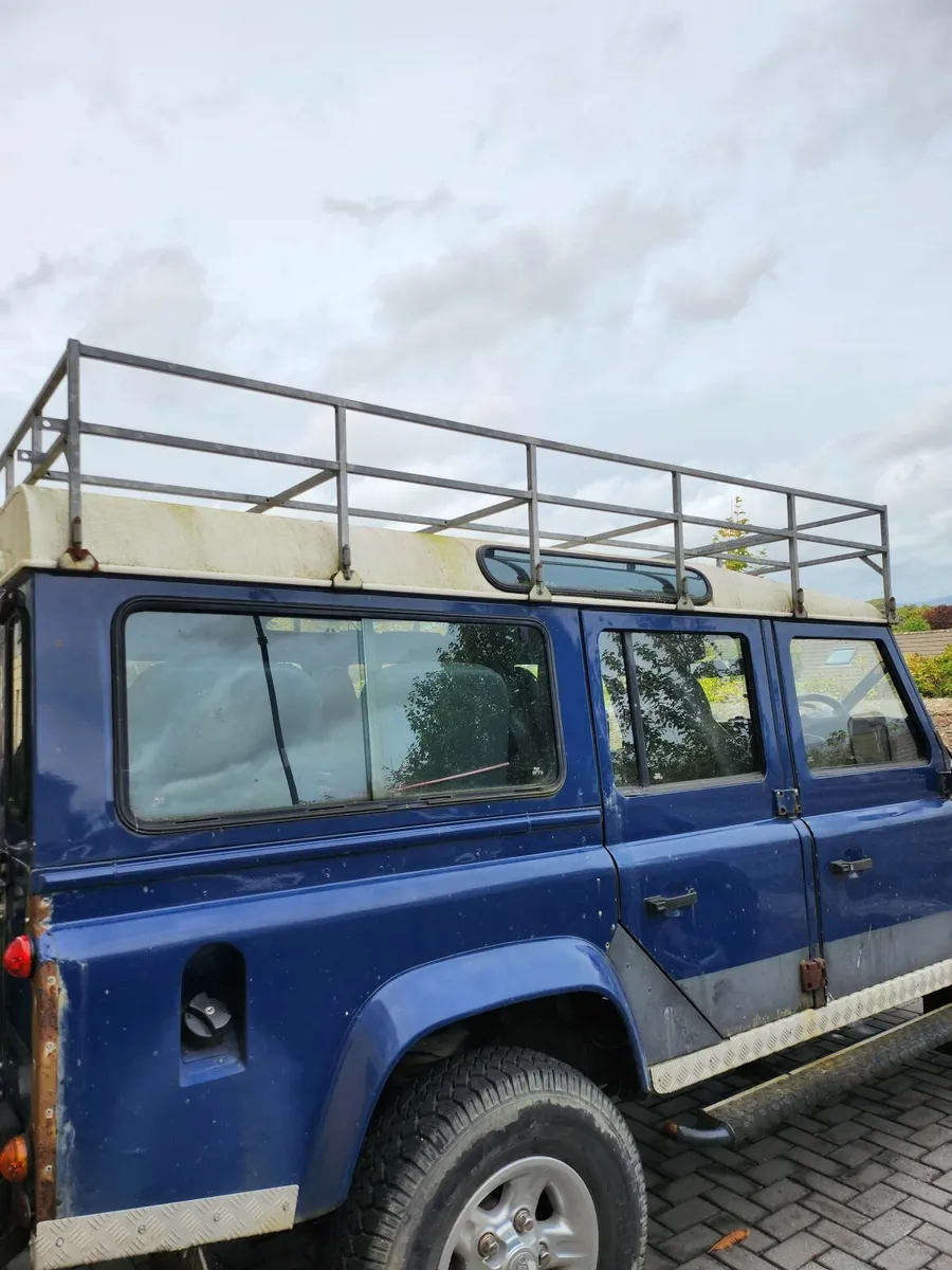 Landrover Defender 110 - Galvanised Roof rack - Image 1