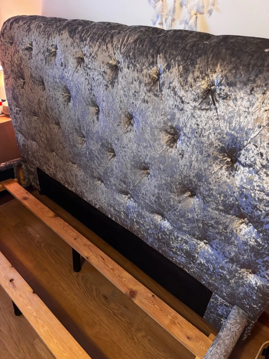 King size sleigh bed frame - Image 3