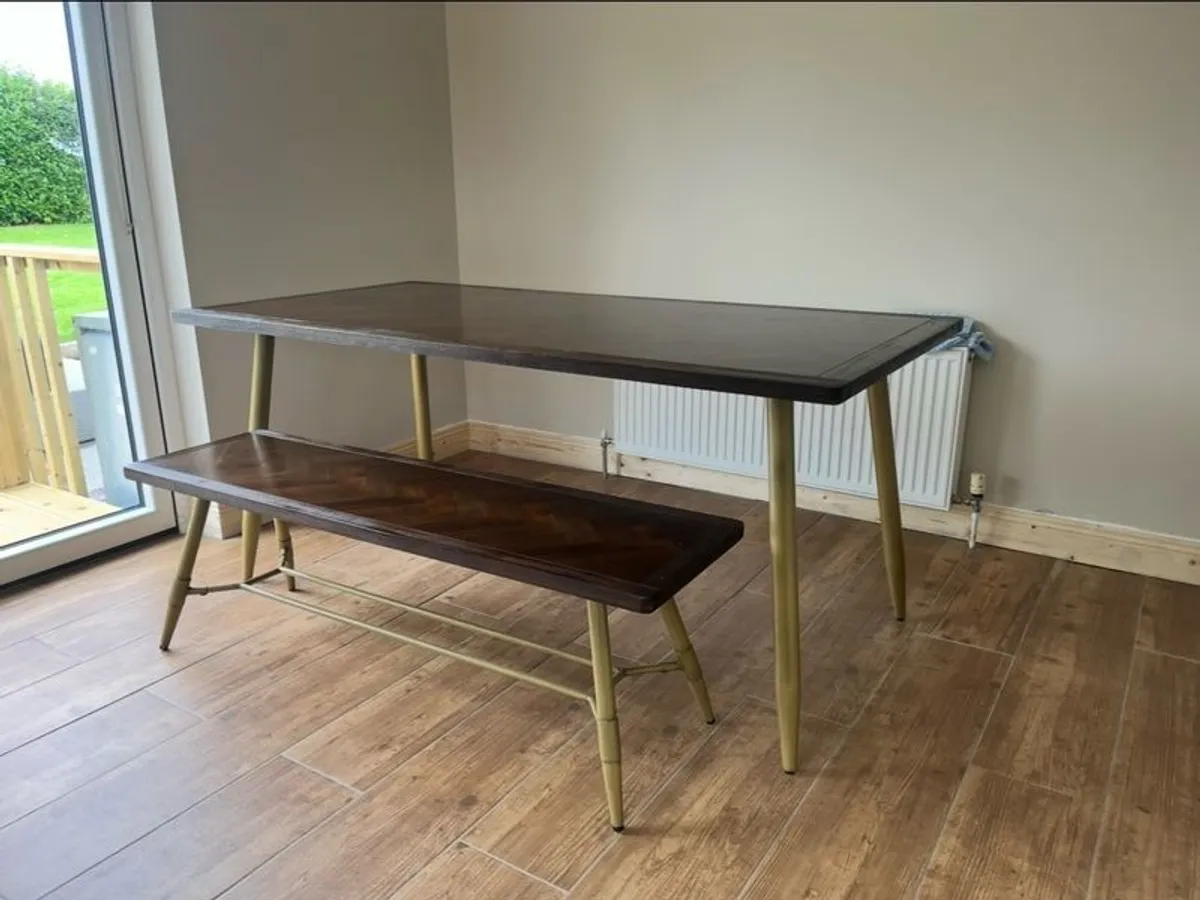 EZ living Table and Bench 180cm long 90cm wide - Image 1