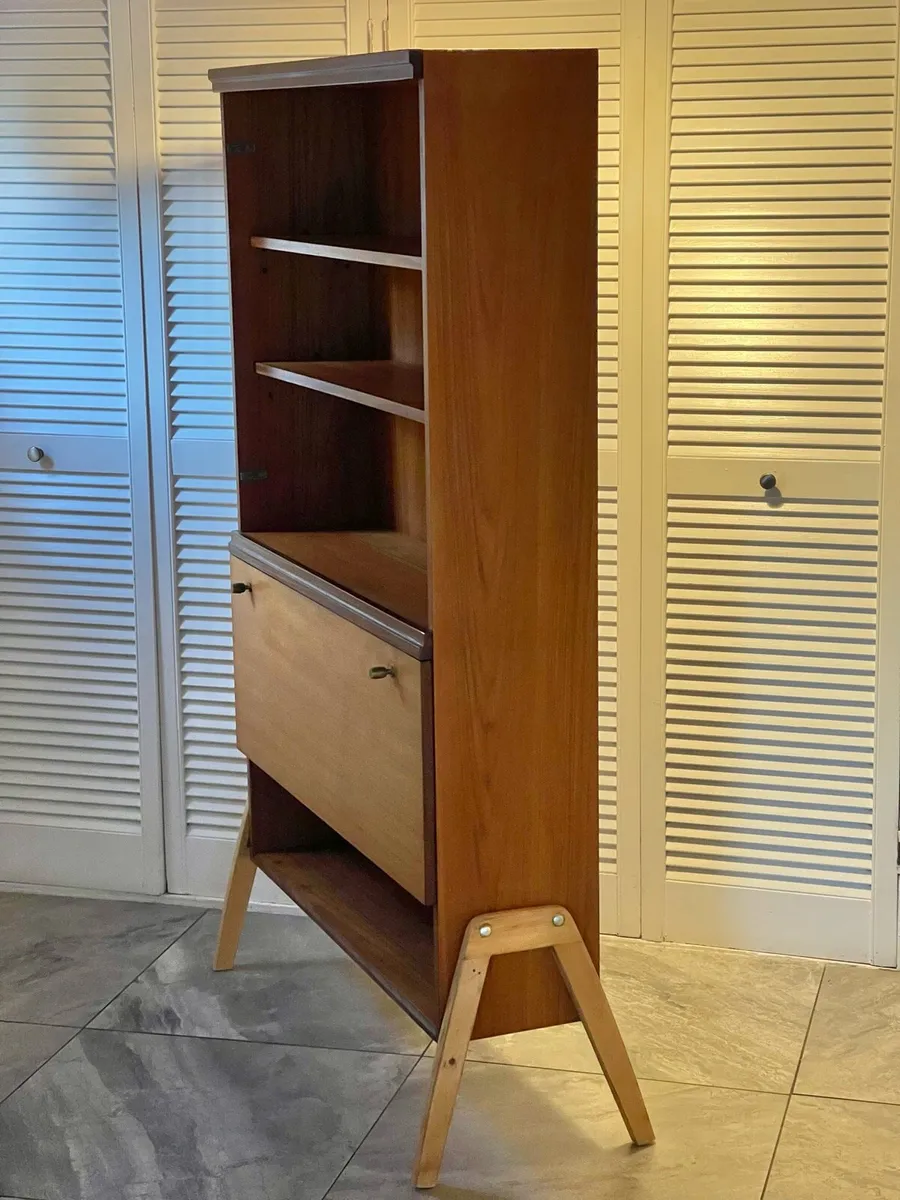 Mid century book & drinks stand up - Image 1