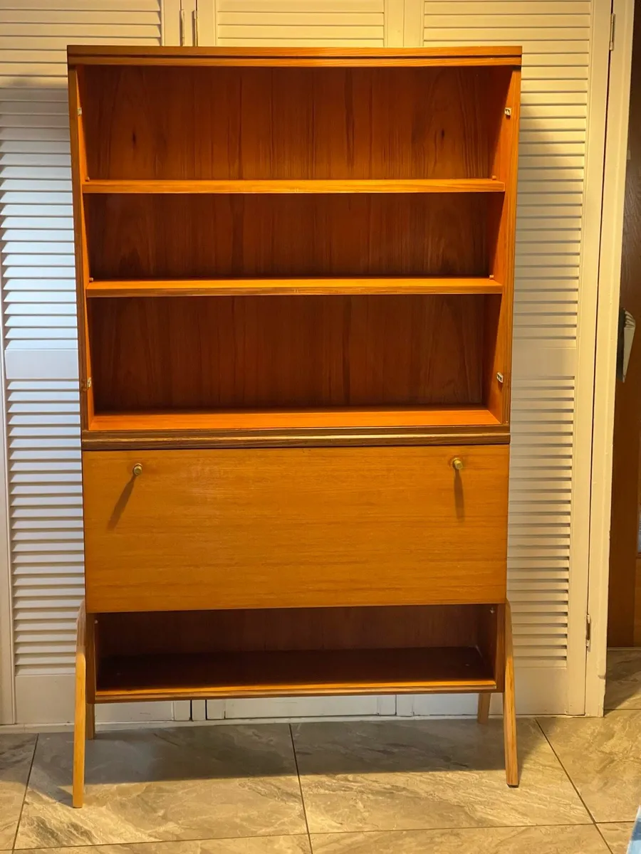 Mid century book & drinks stand up - Image 2