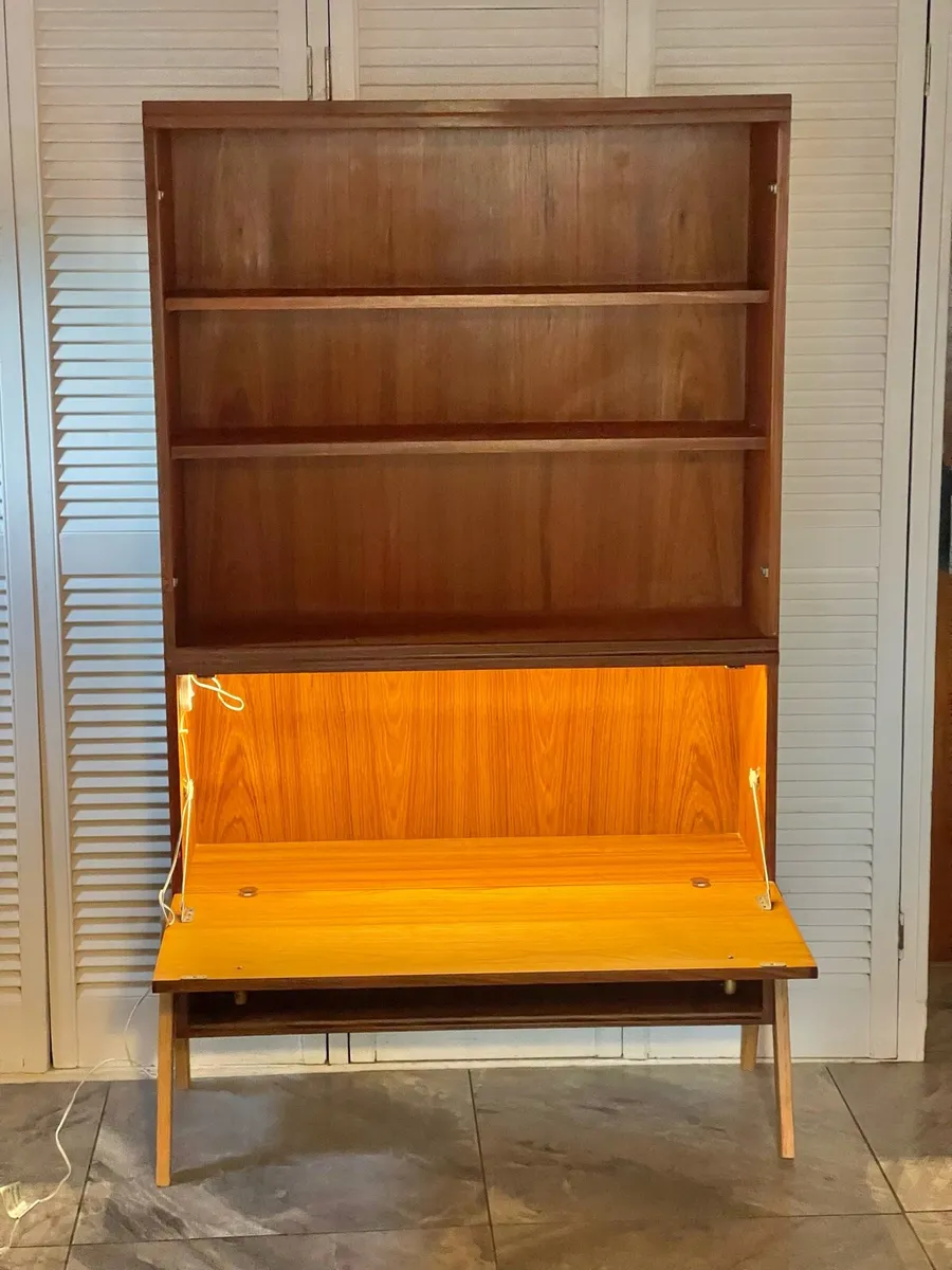 Mid century book & drinks stand up - Image 3