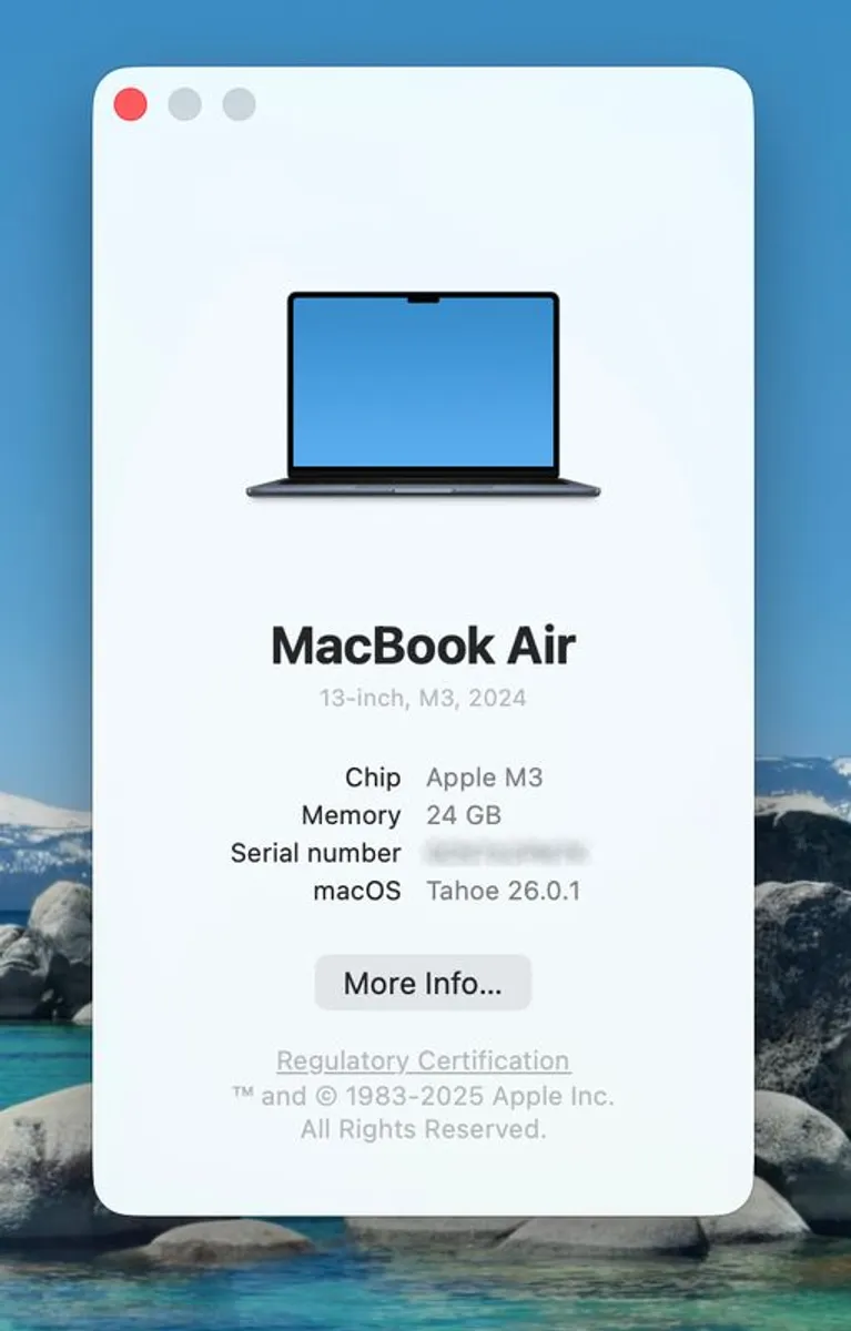 Macbook Air 13.6 M3 24GB 2024 - Image 3