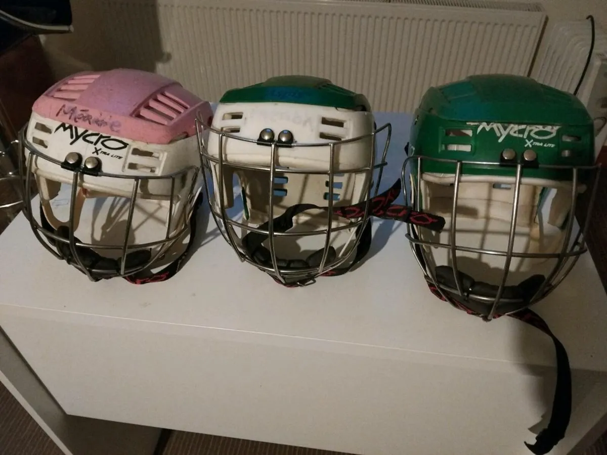 Hurling helmets