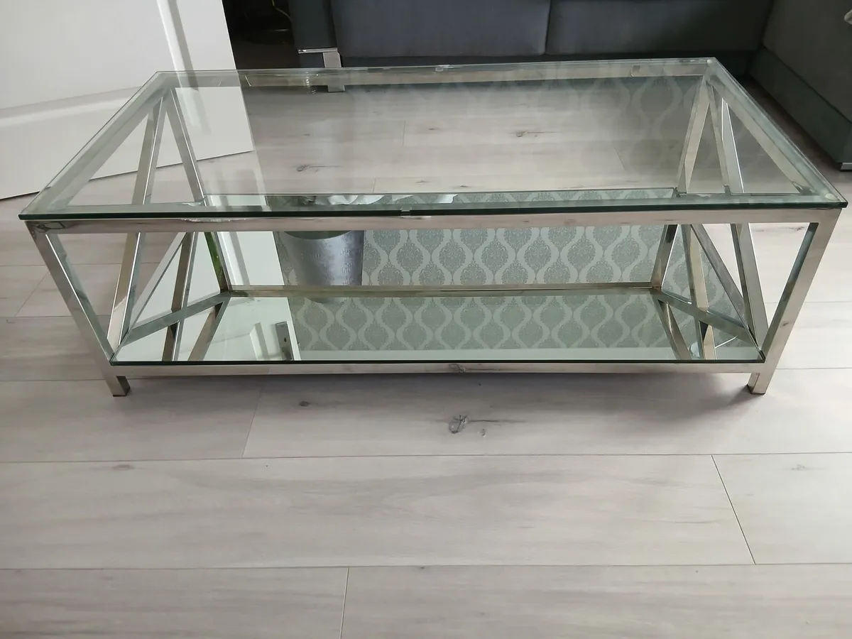 Glass coffee table - Image 4