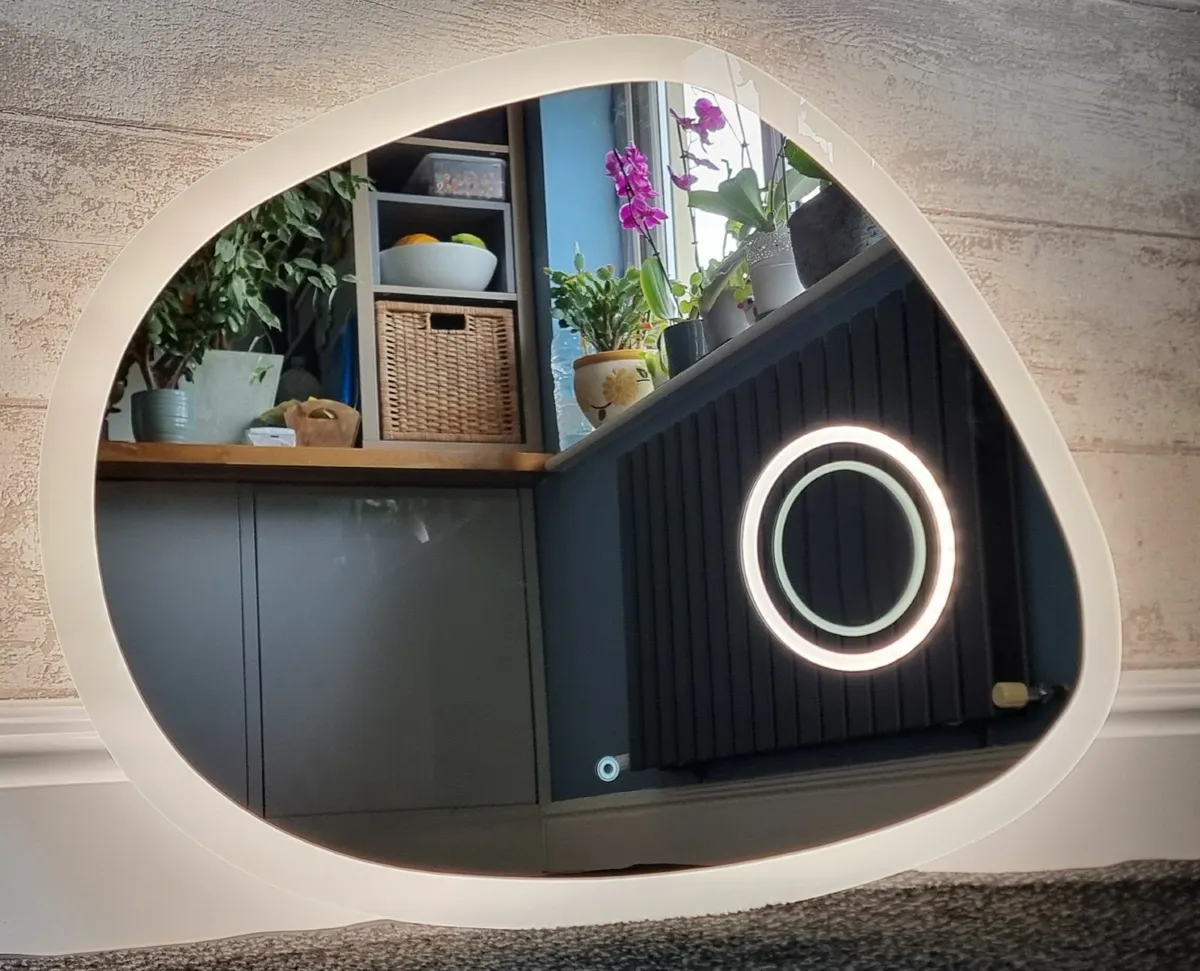 LED Bathroom Mirror Irregular Shape - Image 4