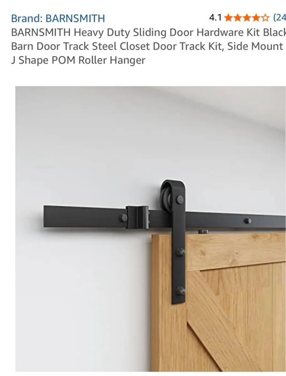 BARNSMITH Heavy Duty Sliding Barn Door Hardware Kit - Image 4