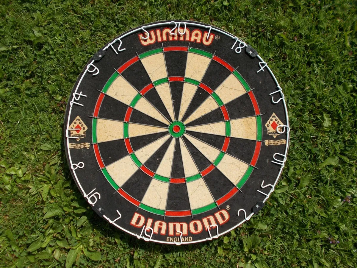 New Dart Board and Two-Door Cabinet - Image 1