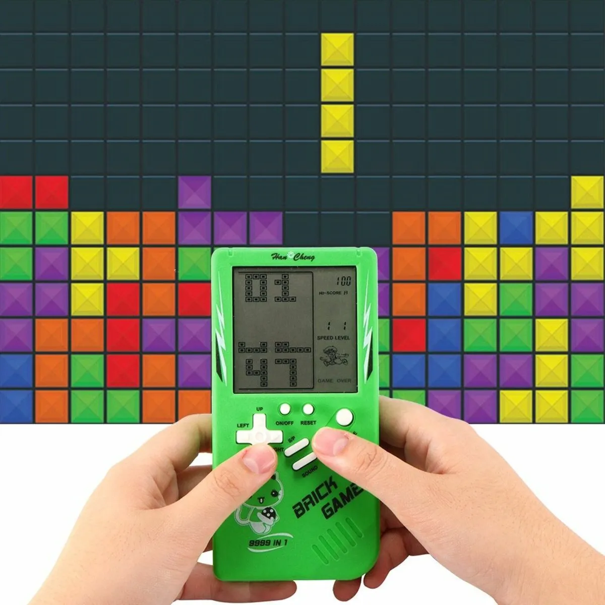 Retro Tetris Arcade Puzzle Brick Gameboy console - Image 2
