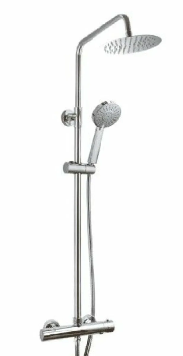 Chrome Round Head Exposed Shower Kit( New in Box) - Image 2