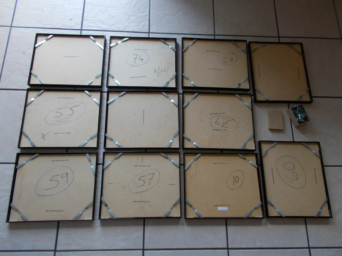 11 x Black Metal Photo Frames - Image 4