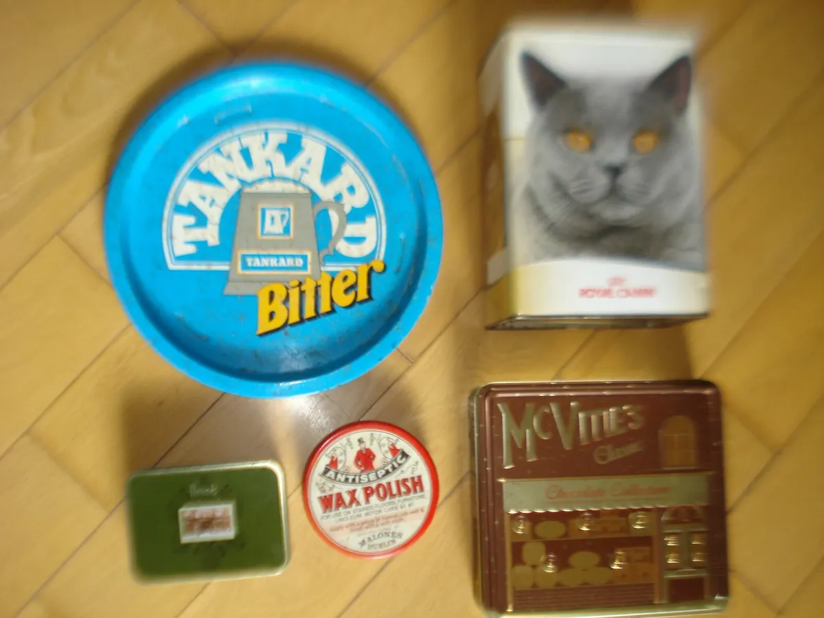 COLLECTOR METAL TIN BOXES & TRAY. - Image 2