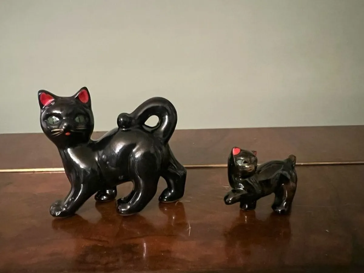 Cat figurines X 2   (1950/1970's) - Image 2