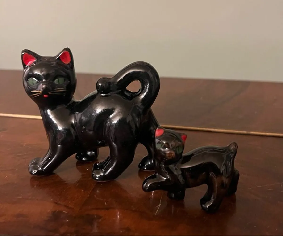Cat figurines X 2   (1950/1970's) - Image 4