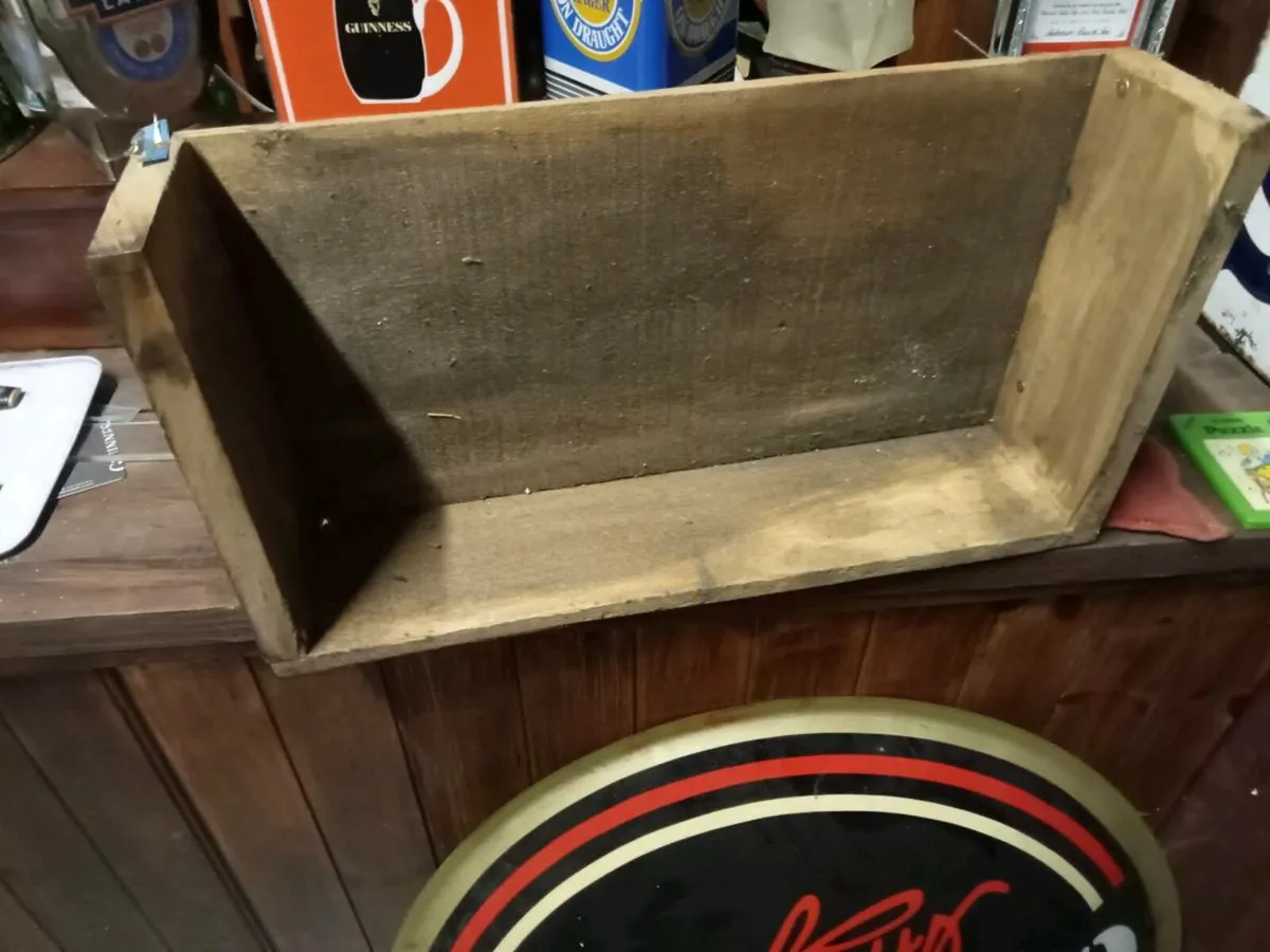 Old Texaco oil timber box - Image 4