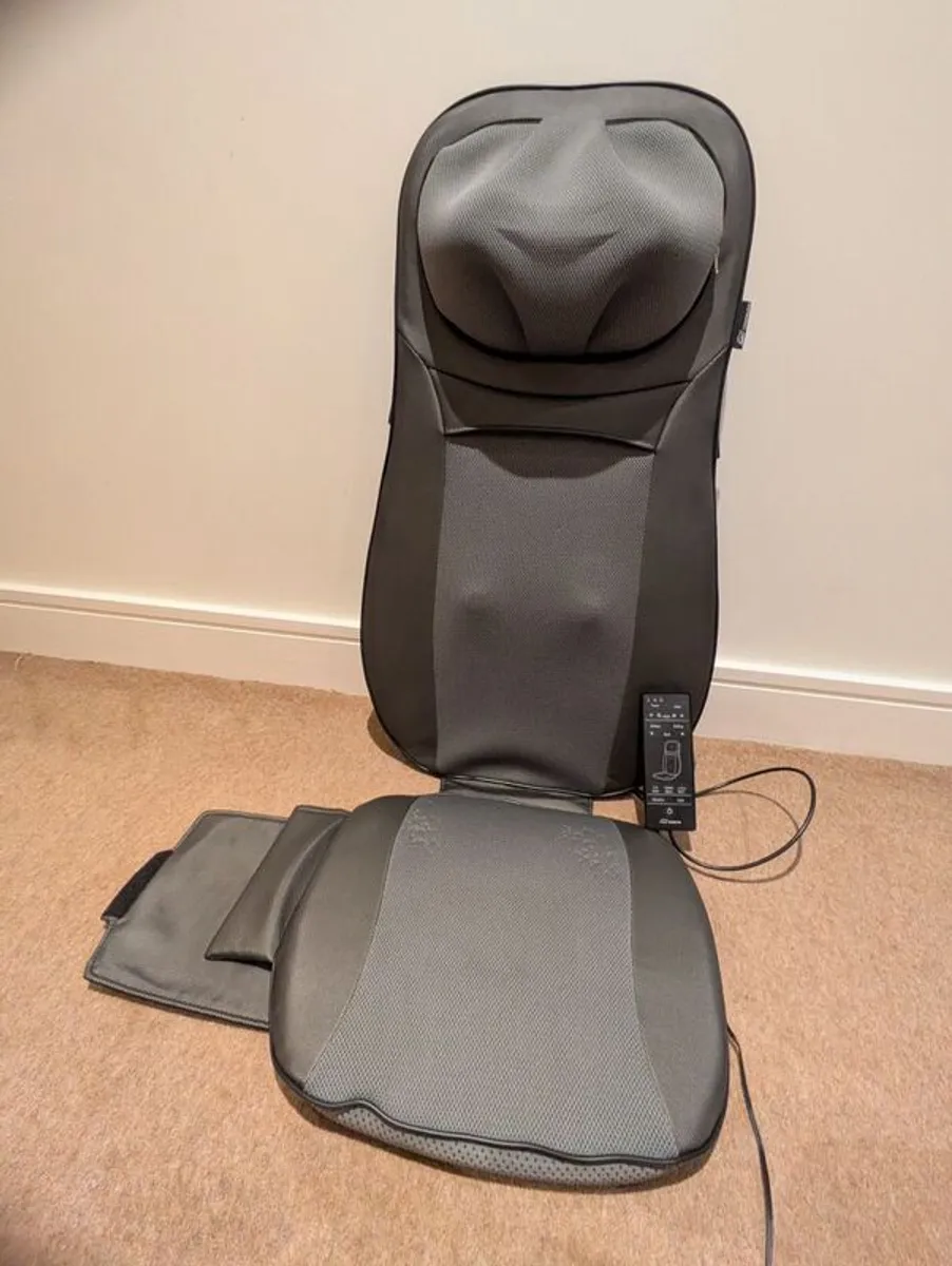 Shiatsu Neck and Back Massage Seat Heated Kneading and Rolling - Image 3