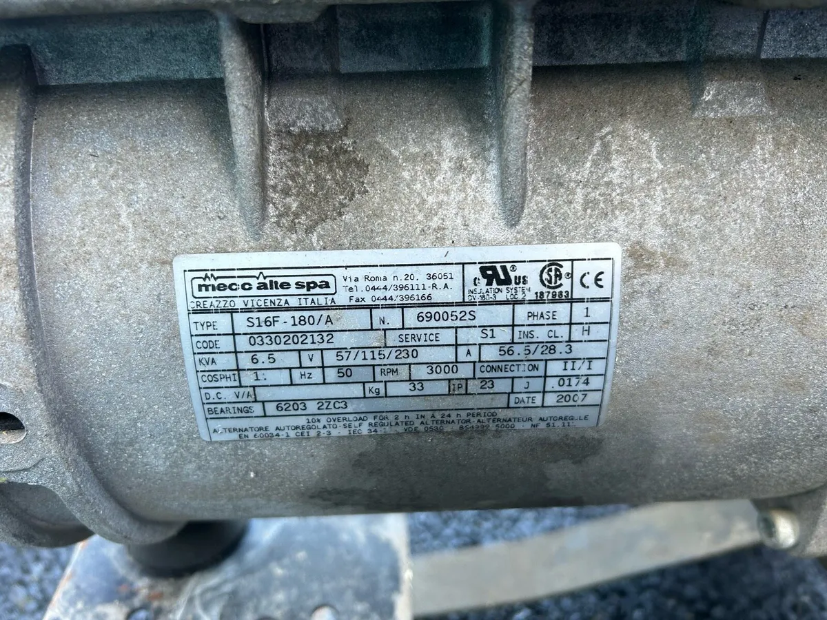 Diesel Generator. 6.5 KVA - Image 2