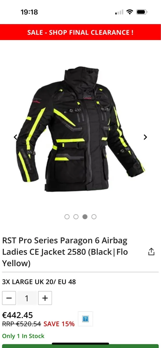 Motorcycle winter jacket ladies - Image 1