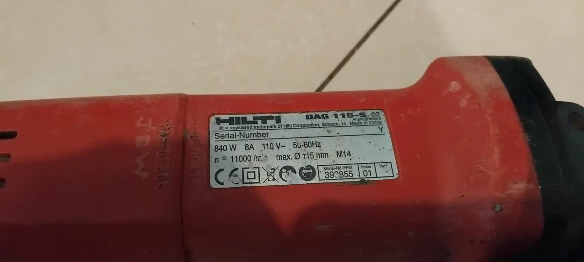 Hilti DAG 115-S Grinder 110v - Image 4