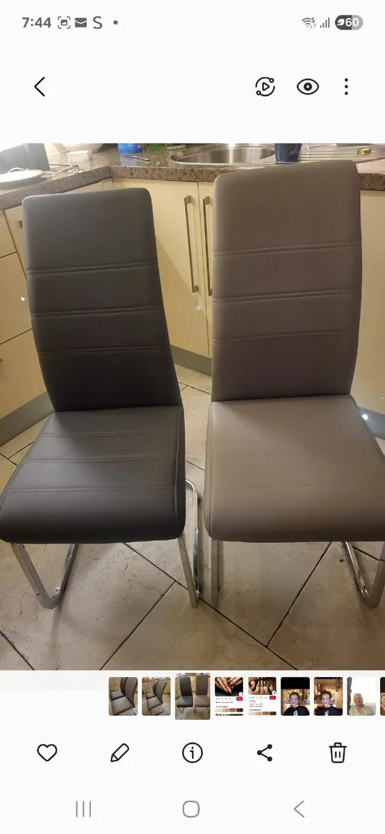 6 kitchen chairs - Image 1