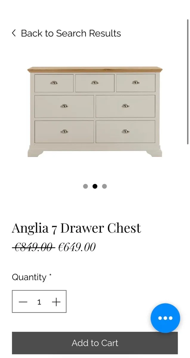 7 Oak Drawer Chest (Brand New in Box) - Image 2