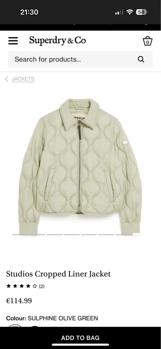 Superdry Studios Cropped Liner Jacket - Image 3