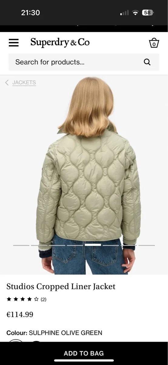 Superdry Studios Cropped Liner Jacket - Image 4